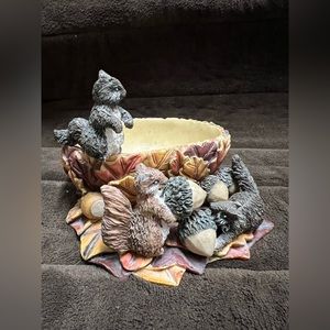 Vintage Squirrel Bowl set with Nut Cracker